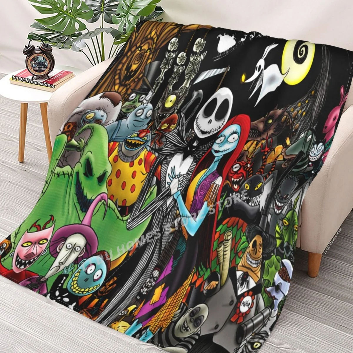 

Nightmare Before Christmas Ultra Soft Throw Blanket Flannel All Season Light Weight Living RoomBedroom Warm Blanket