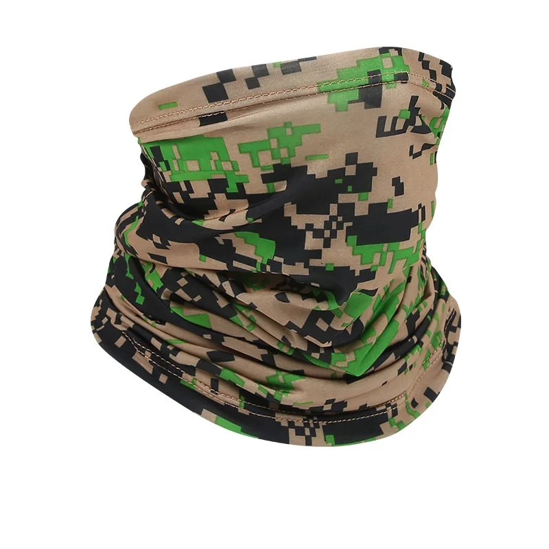 

Camouflage Printed Summer UV Protection Bandana for Men Outdoor Neck Cover Face Mask Cycling Ice Silk Headband Women Headscarf
