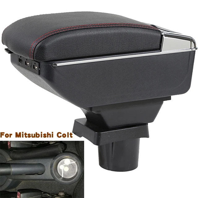

Arm Rest For Mitsubishi Colt Armrest Box for Colt z30 Center console central Store content box with USB interface