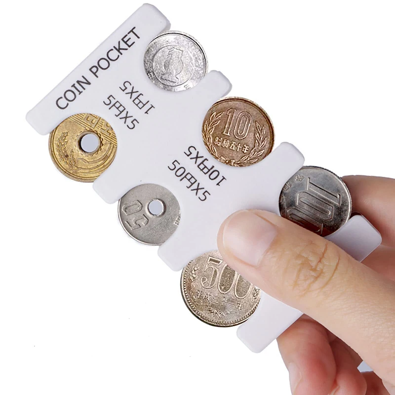 Coin Collection Purse Wallet Organizer Holder For Car Coin Changer Holder Mini Japan Coin Dispenser Plastic Storage Box