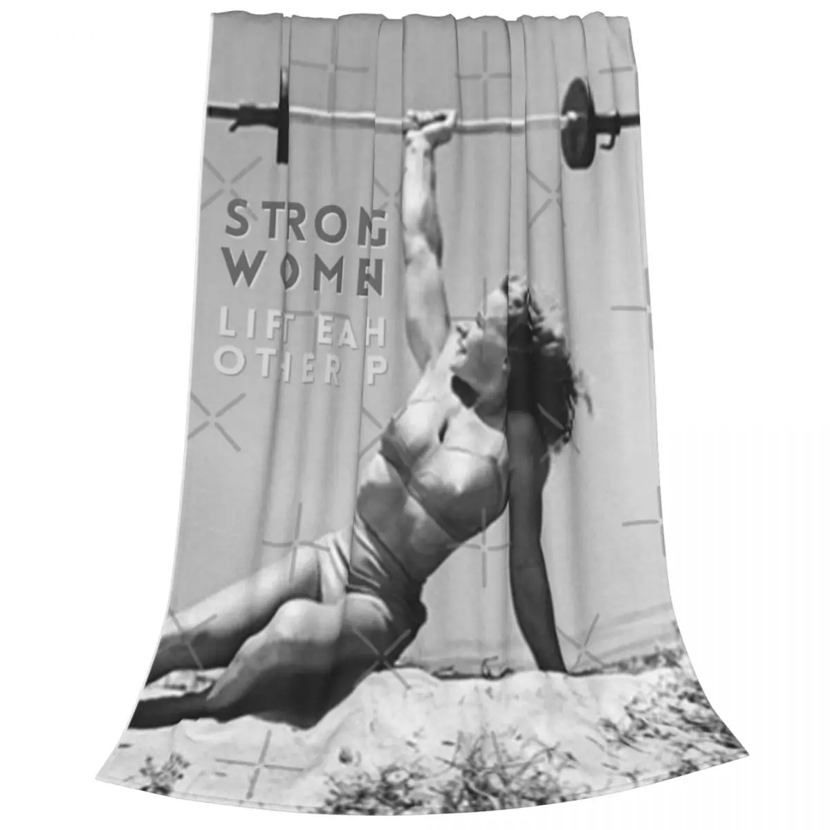 Strong Women Lift Each Other Up - Abbye Stockton Винтажное одеяло для бодибилдер Покрывало на кровать