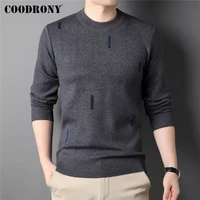 coodrony brand o neck knitted sweater men clothing autumn winter new arrival high quality fashion warm pullover pull homme z1065