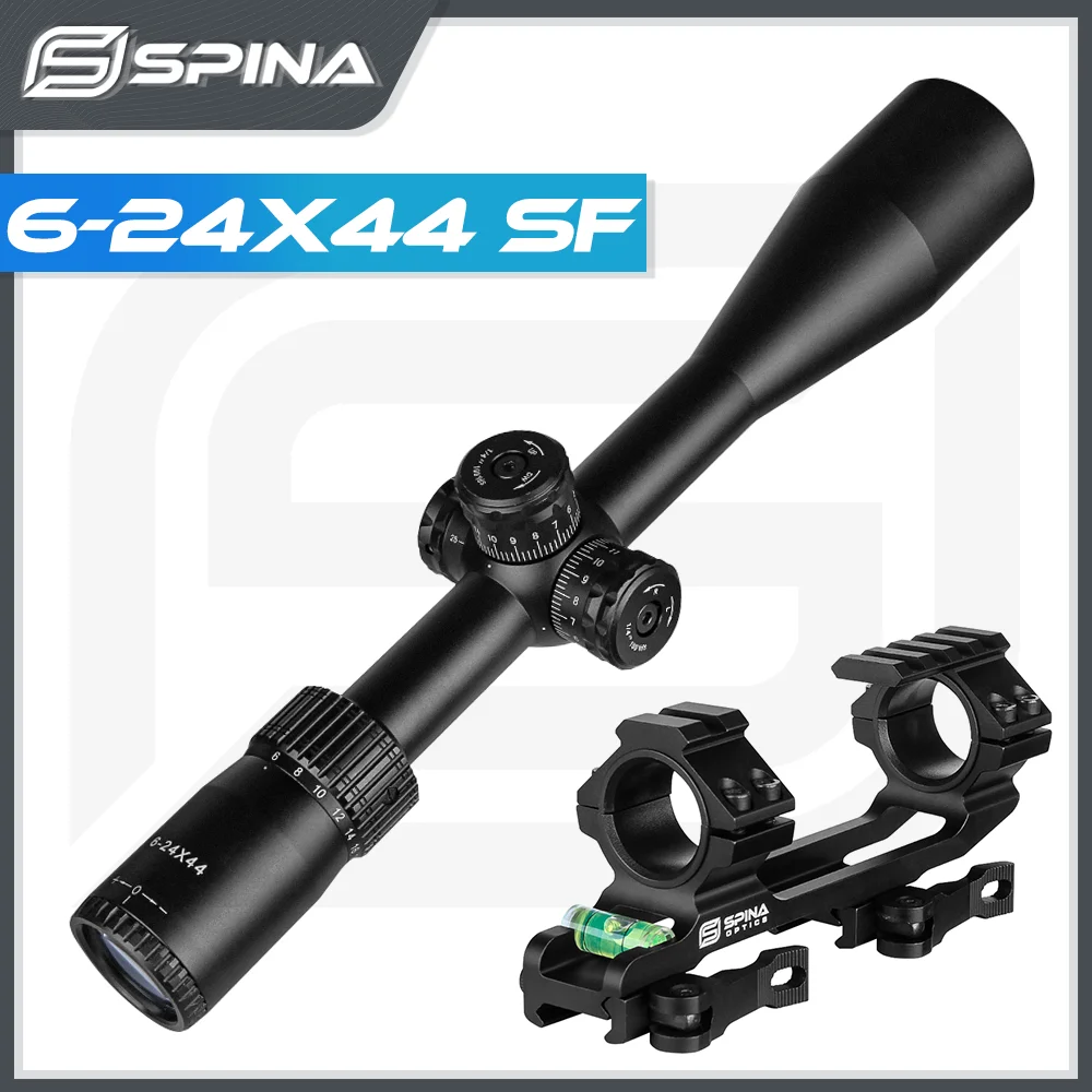

SPINA OPTICS Tactical 6-24X44 SF Hunting Rifle Scope 1/4 MOA Sniper Optical Sight for Airsoft Rifle Air gun оптический прицел