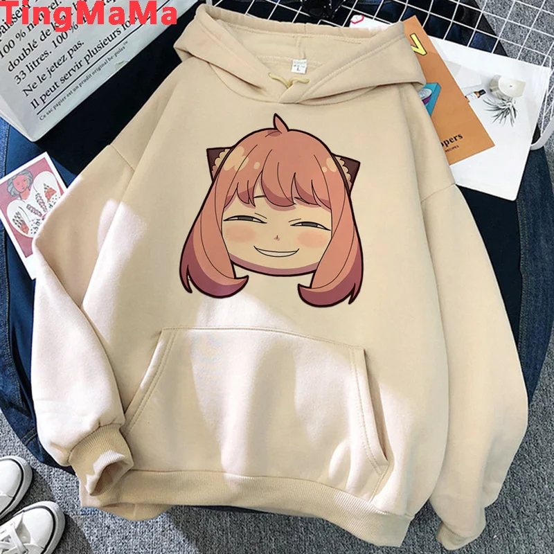 

Spy x Family Anya hoodies women Fleece Winter Kawaii 90s tracksuit clothes women aesthetic Hooded Shirt