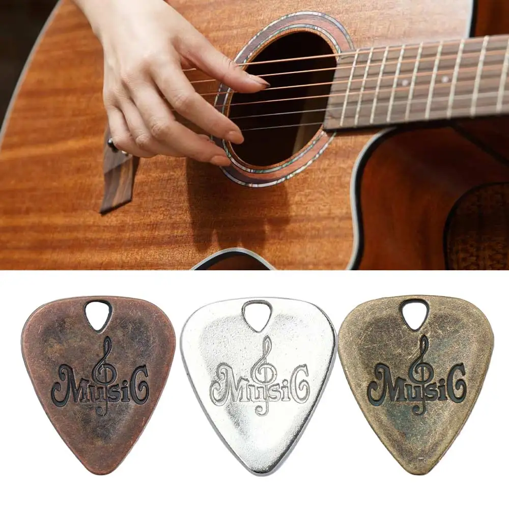 

1Pc Metal Guitar Pick Zinc Alloy Electric Guitar Bass Pick Plectrum for Electric Guitar Part Musical Instrument Accessories