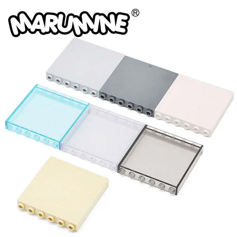 Marumine кубики MOC конструктор модели 20 шт. 1x6x5 окно стеклянные дома настенный элемент 59349 совместимый панели сборы аксессуары строительные блоки