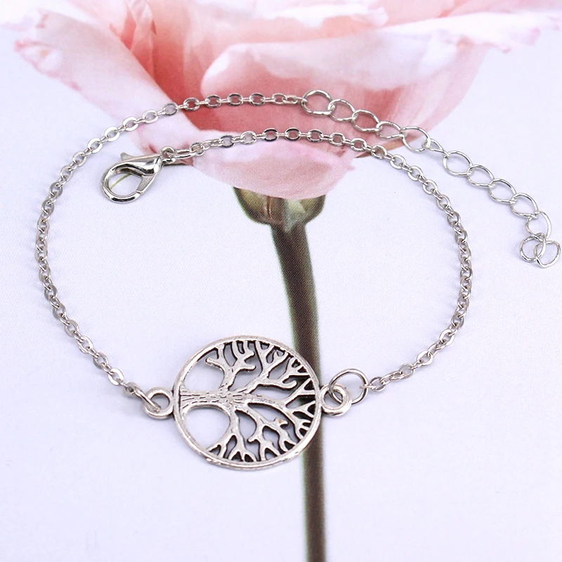 Недорогой браслет с шармами для женщин и девушек милый лук лотос сова жизнь