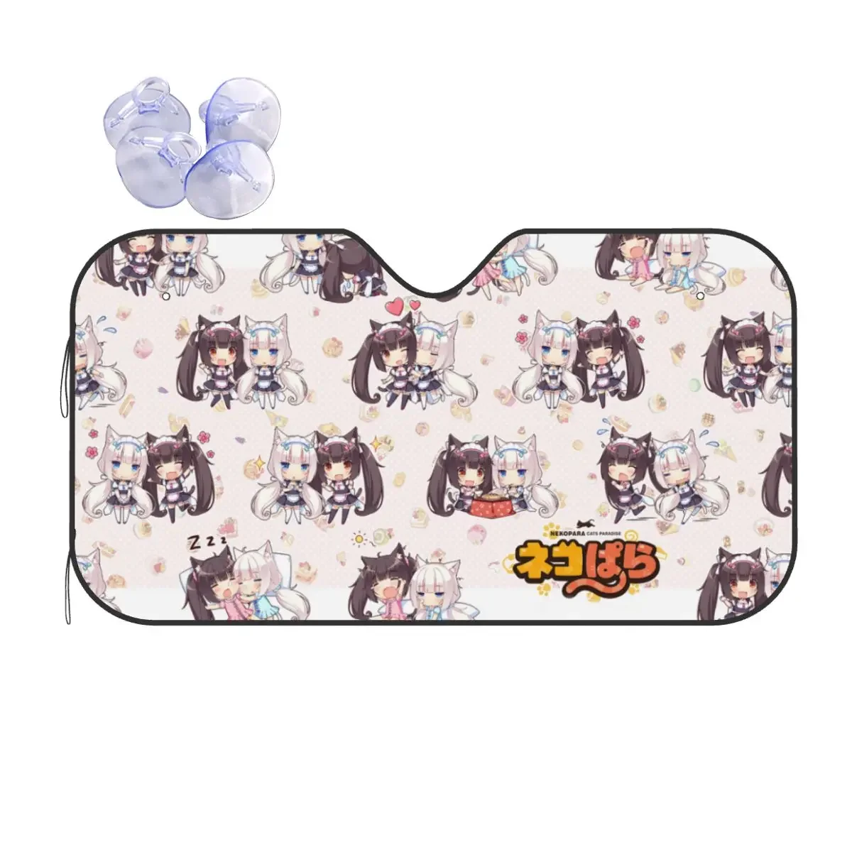 Nekopara мультфильм игра плед новинка солнцезащитный козырек ветровое стекло 76x140 см