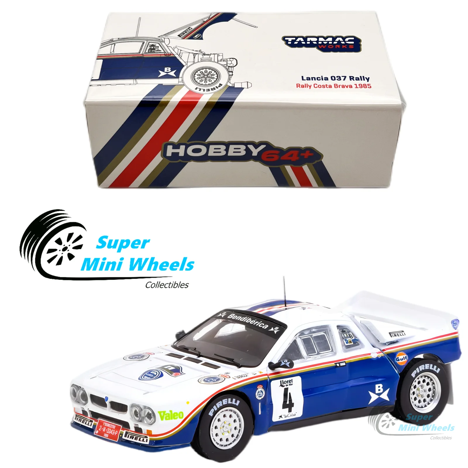 

Tarmac Works 1:64 037 Rally Rally Costa Brava 1985 #4 Diecast Model Car Collection Limited Edition Hobby Toys