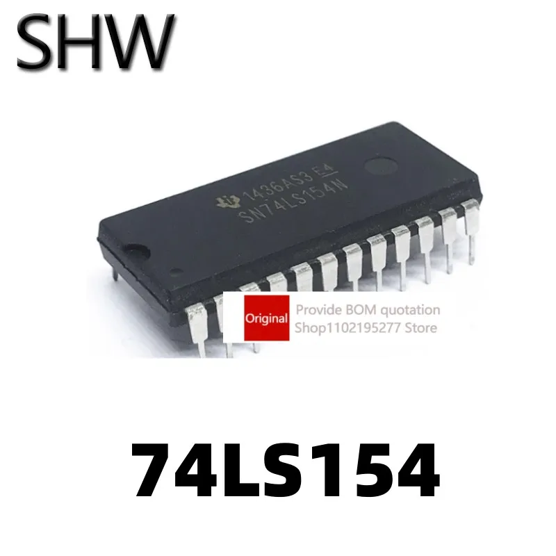 

1 шт. 74LS154 DM74LS154N SN74LS154N HD74LS154P линейный декодер DIP24 широкий корпус