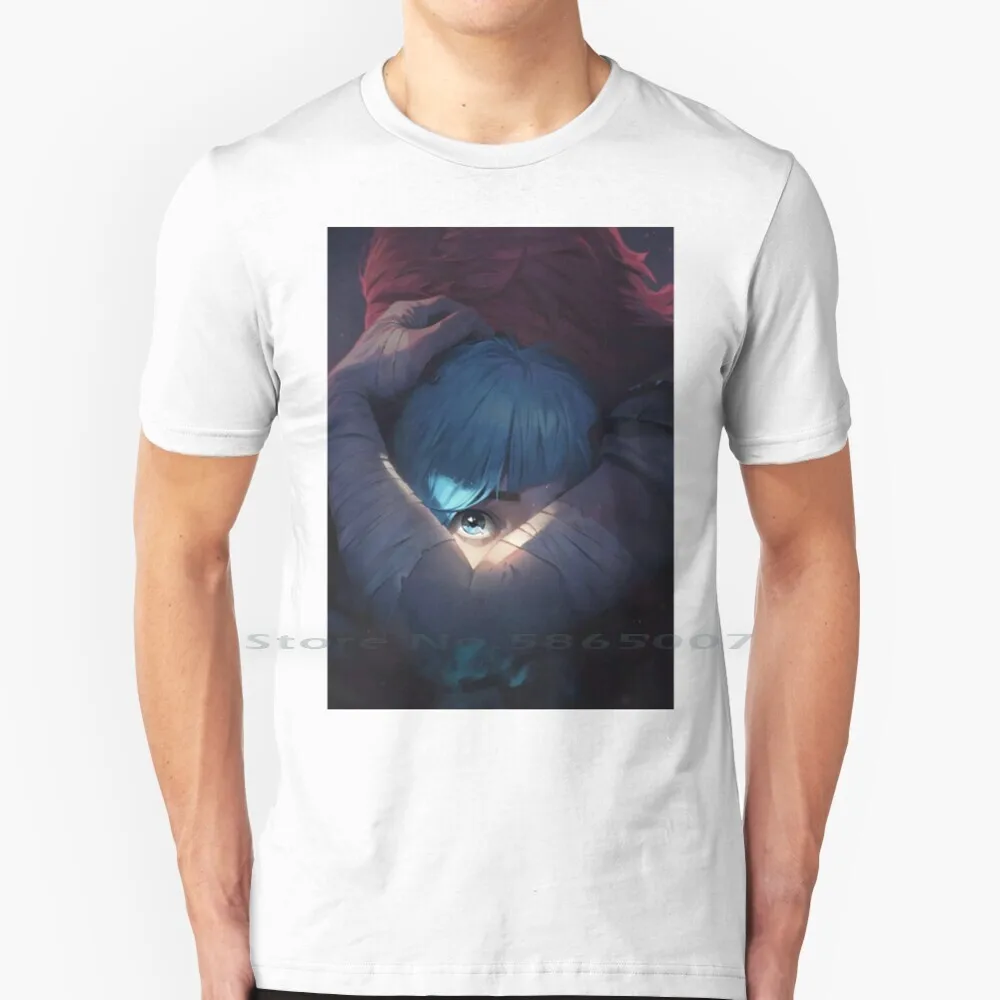 

4k Arcane Vi & Powder-Sisters By Blood T Shirt 100% Cotton Arcane Jynx Jinx Powder Sisters Blood Movie Netflix Riot Silco