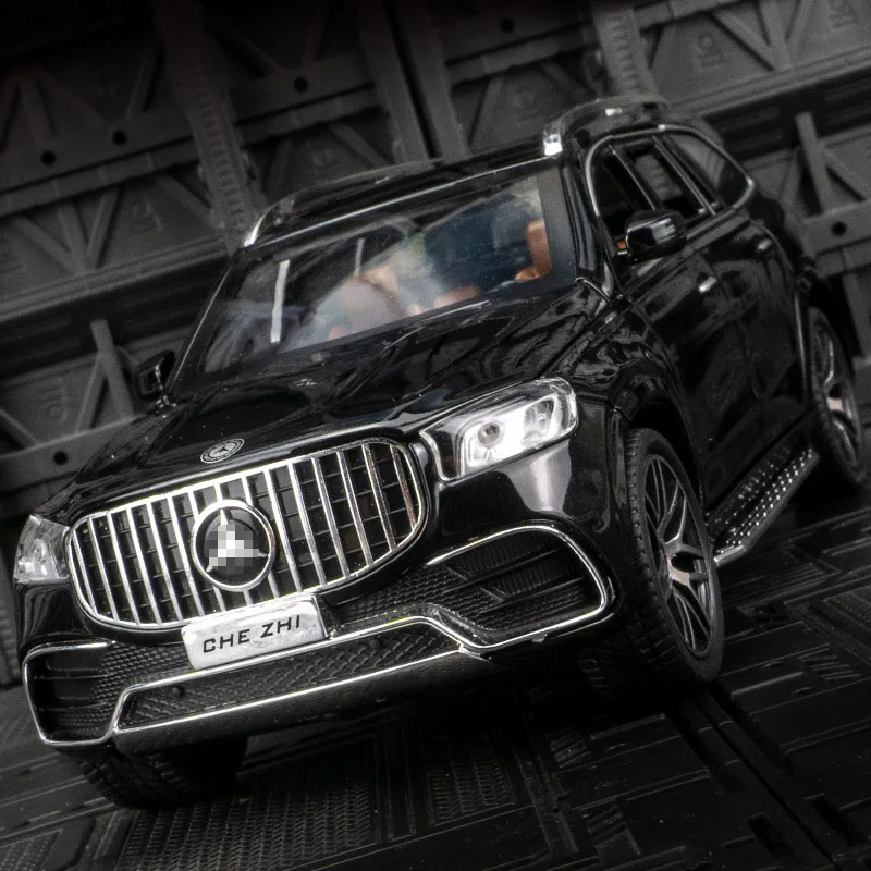 Литая модель автомобиля 1:24 из сплава Benz GLS63 AMGSuv миниатюрный металлический
