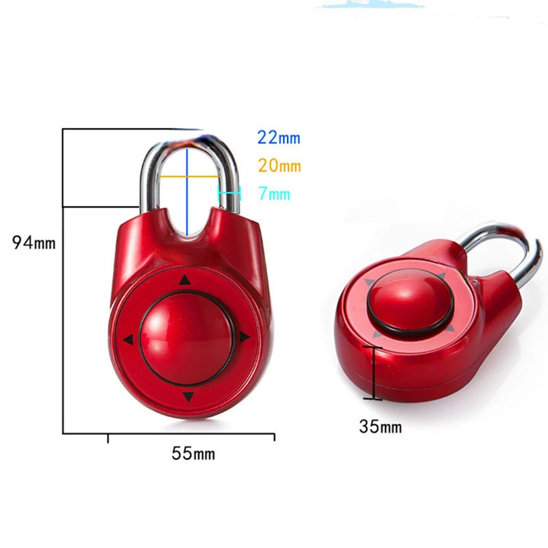 

Переносной замок с кодовым замком, разные цвета, с паролем, разные варианты