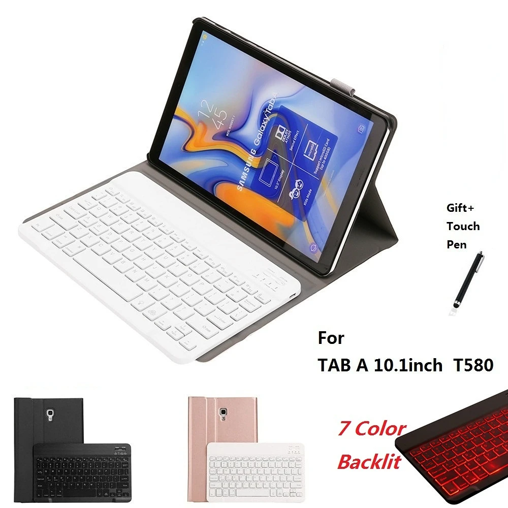 

Кожаный чехол с Bluetooth клавиатурой для Samsung Tab T510, T720, T590, T580, T820, T610, T860, T870, T970, T560