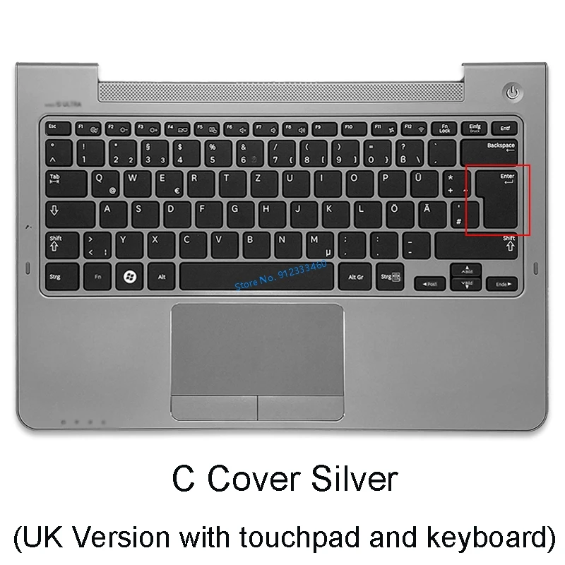НОВАЯ задняя крышка для ноутбука Samsung NP530U3C NP530U3B NP535U3C NP535U3B верхняя с ЖК-дисплеем