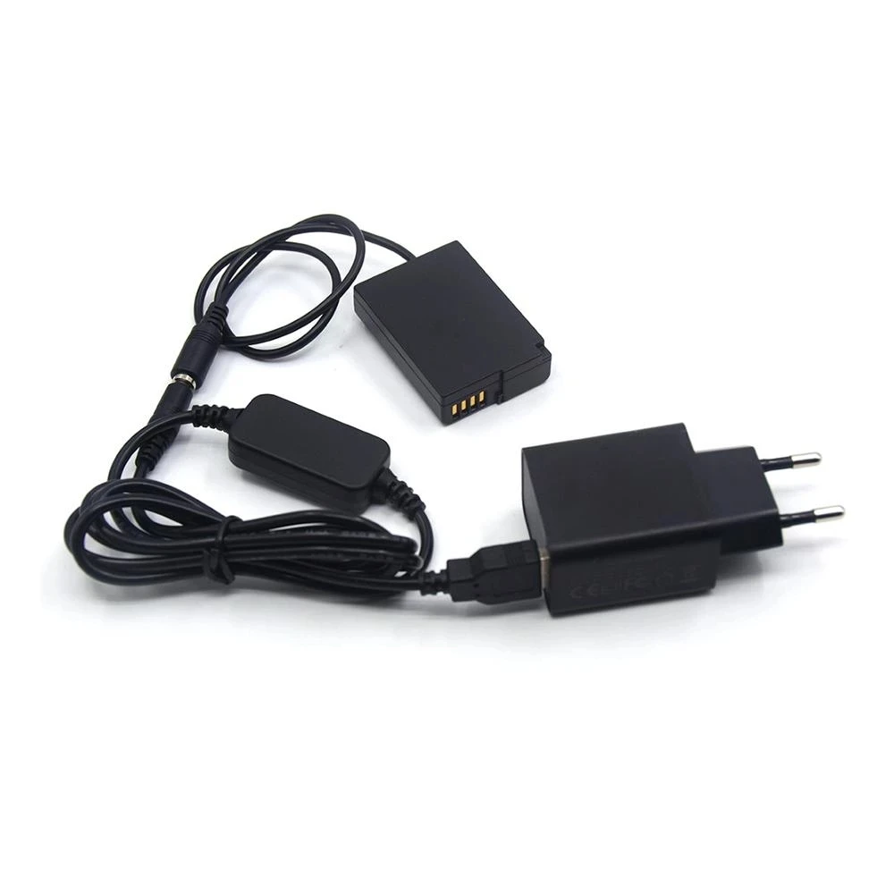 Фото BLD10 BLD10E Фиктивный аккумулятор DCC9 DC Coupler 18 Вт Зарядное устройство USB-кабель питания для камеры Panasonic DMC GX1 GF2 G3 G3K G3R G3W G3EGK №1