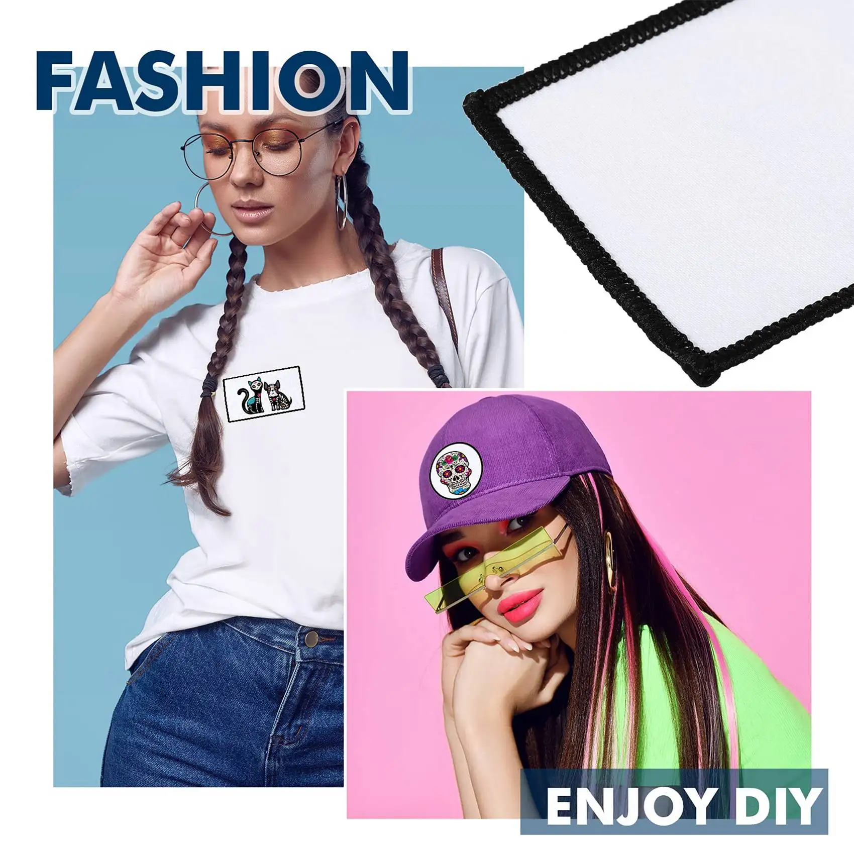 60 шт. заготовки для сублимации заплатки одежды