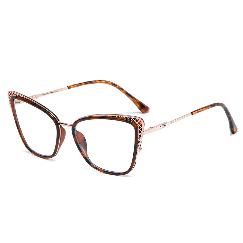 Женские очки Chashma TR90 в оправе кошачий глаз модные трендовые с защитой от синего