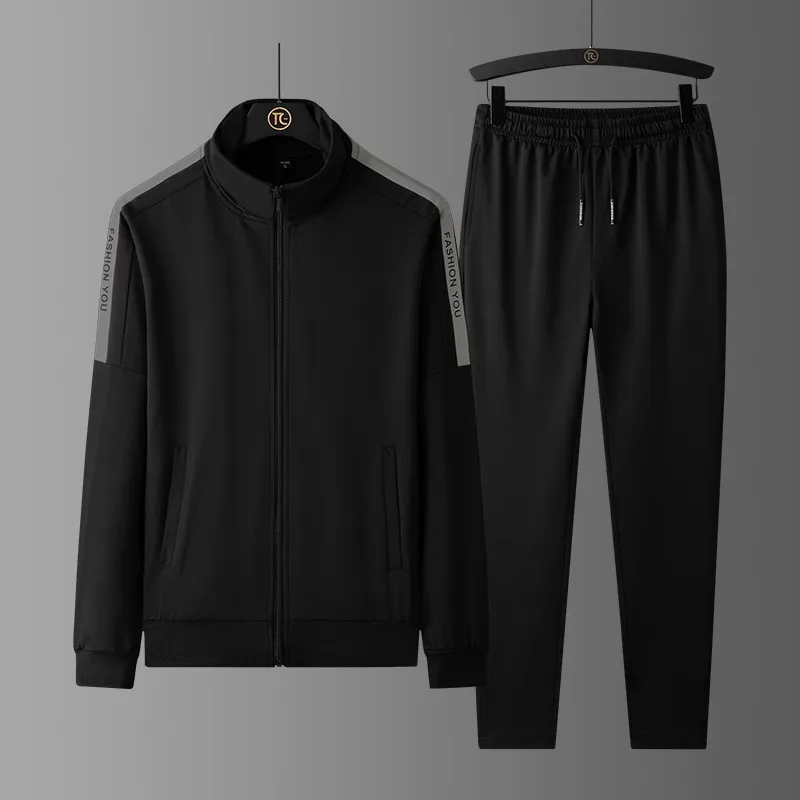 

Plus Size 8XL Men's Sportswear Running Set Gym Fitness Sport Suit Jogging Tracksuits Quick Dry Sports Wear Fit Warm Clothes