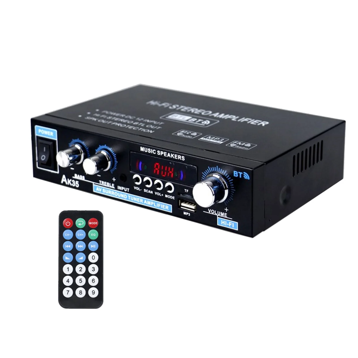 Усилитель мощности AK35 2-канальный усилитель вилка стандарта США