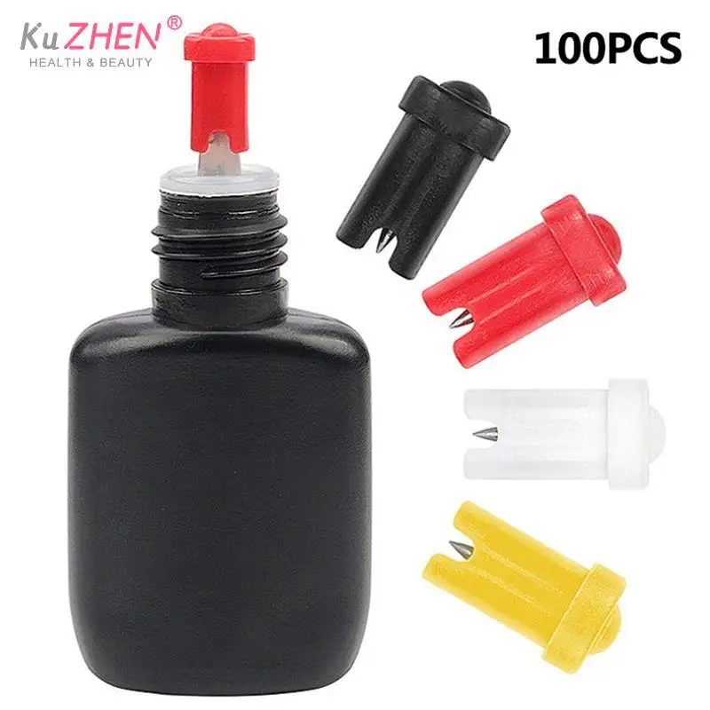 

100 шт., универсальные Бутылочки для клея для наращивания ресниц