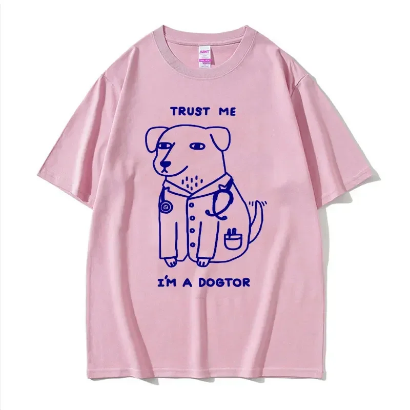 Trust Me I Am A Dogtor Meme Футболка Забавная собака Доктор Топ Крутой подарок Футболки