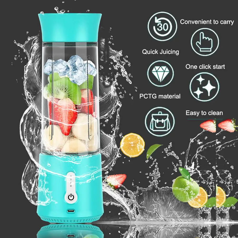 

Portable Juicer Cup 150w Powerful Usb Charging Multifunctional Electric Juicer Mini Blender For Smoothies Shakes 20001-22000r/m