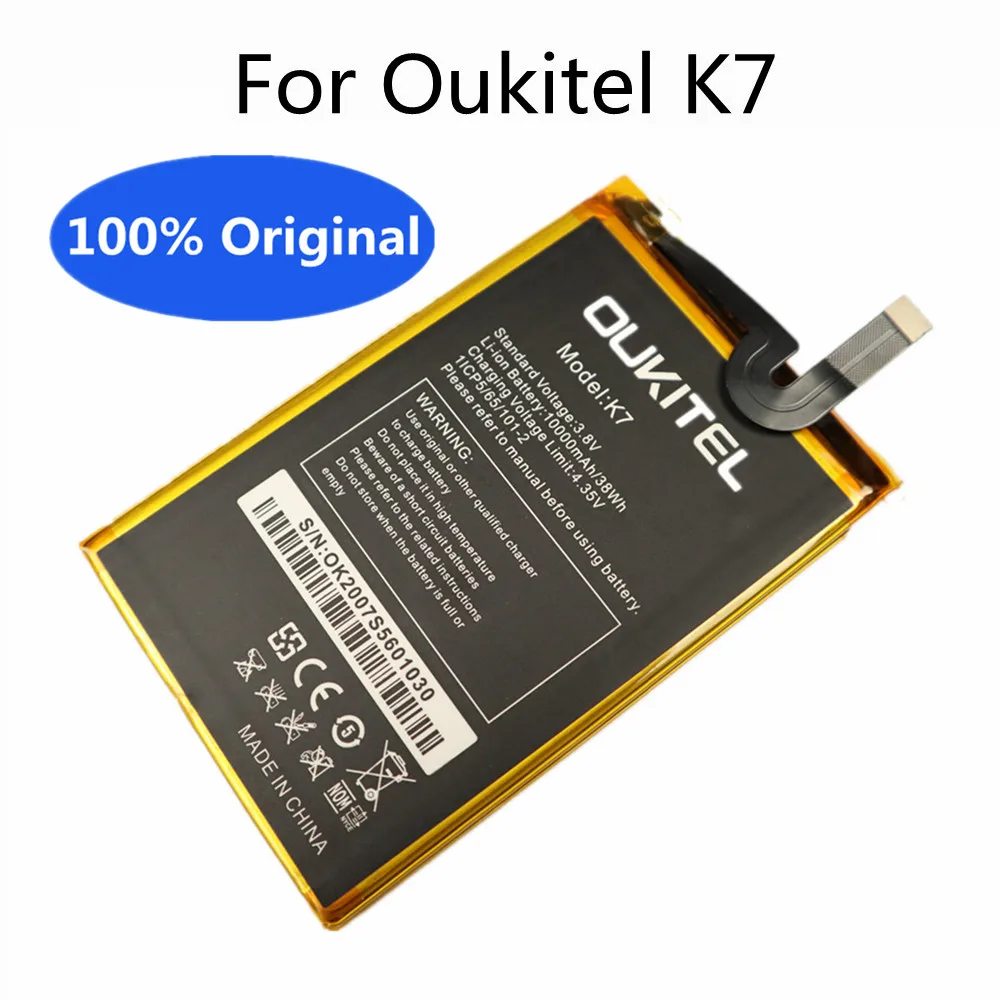 

New Original 10000mAh K7 Back Up Battery For Oukitel K7 / K7 Power Phone Genuine Replacement Built-in Battery Batteries
