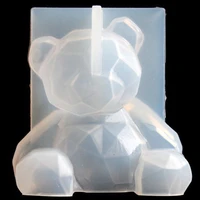 3d silicone mold bear animal making for fondant chocolate cake jewelry clay toys pendant diy mold resin jewelry molds craft