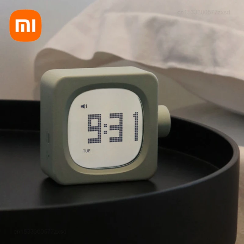 Фото Xiaomi Muid будильник таймер USB зарядка многофункциональный прикроватный регулируемый светильник для спальни умный небольшой блок будильник №1