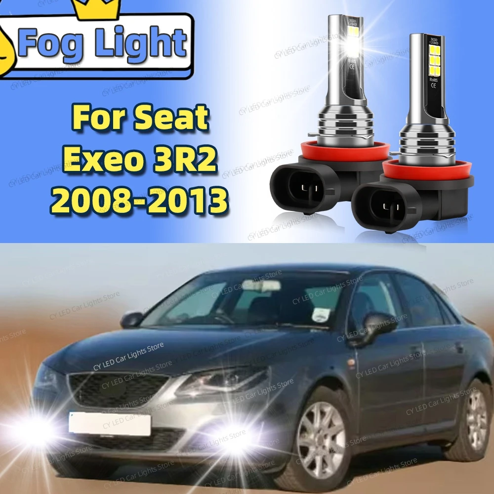 

2 шт. светодиодные автомобильные передние противотуманные фары, лампы Canbus, подходят для Seat Exeo 3R2 2008 2009 2010 2011 2012 2013, автоаксессуары