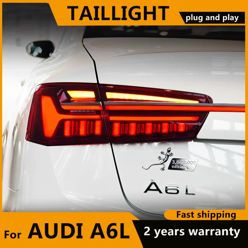 Для Audi A6L A6 C7 ПОЛНЫЕ светодиодные задние фонари 2012 2013 2014 2015 Светодиодные сквозные