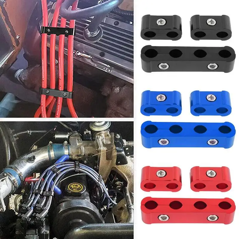 

3PCS Car Spark Plug Electrical Wire Clamp Waterproof Clamp Wire Separator Line Ignition Cable Clip Auto car Decoration