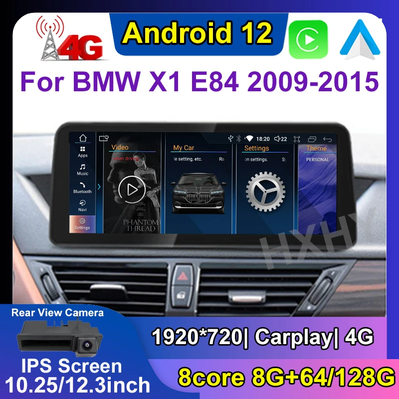 

12.3inch Android 12 Car DVD Player System Multimedia For BMW X1 E84 2009-2015 CIC No Screen Radio GPS Navi Audio Carplay