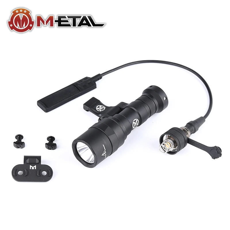 

Airsoft Tactical Flashlight M340A M340W Scout light LED KM2-A Lamp Strobe Torch Dual Switch Ring M340 Hunting Rifle Weapon Light