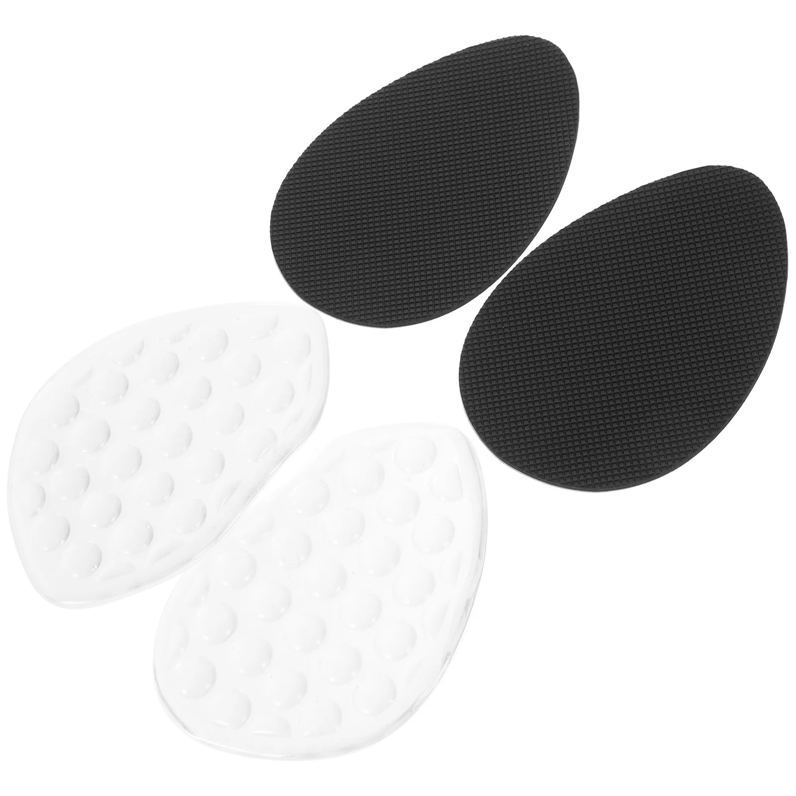 

4 Pairs Heel Pads High Heels Forefoot Cushion Feet Cushions Massage Girl Metatarsal Women JP Velvet Footpads