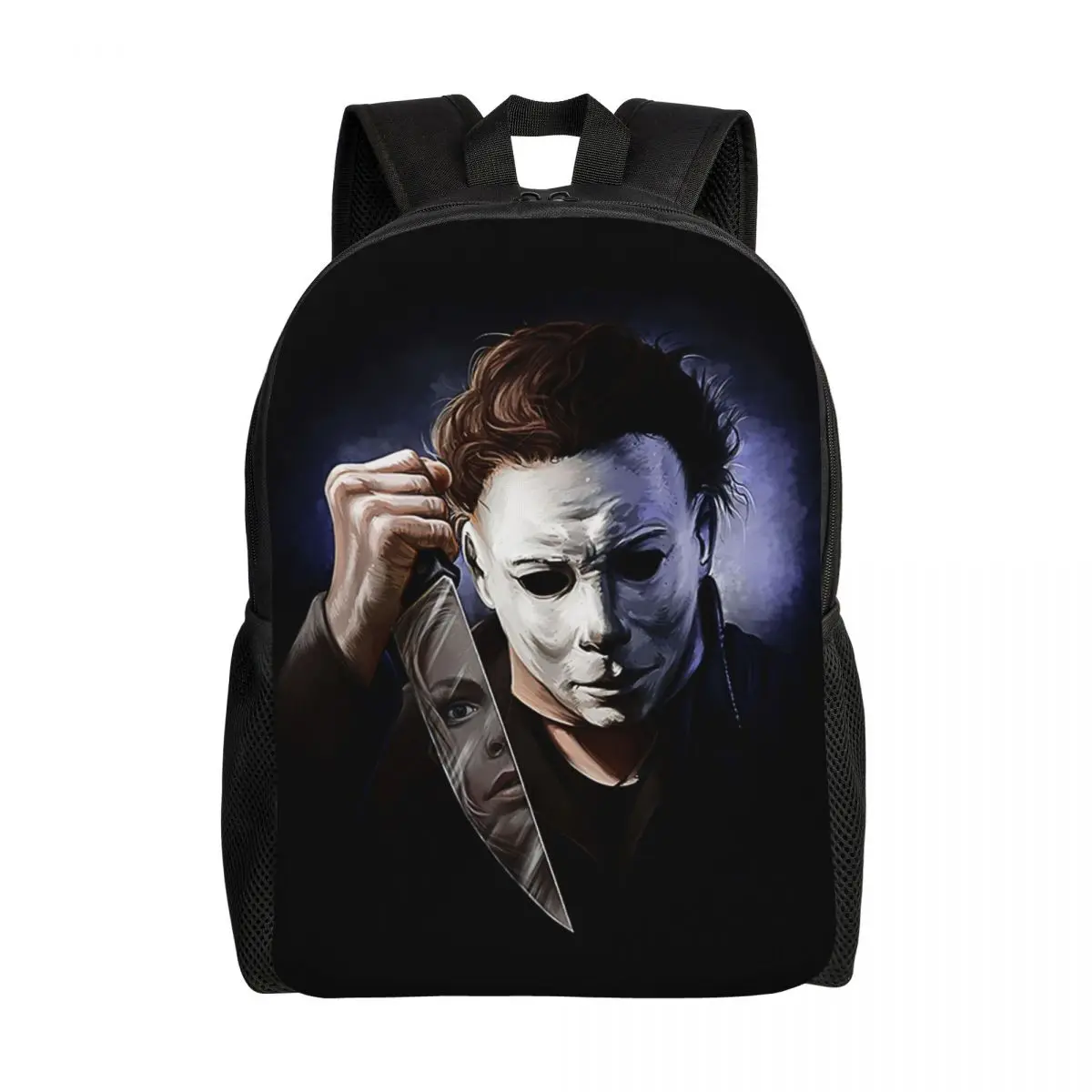

Michael Myers Halloween Killer Travel Backpack Women Men School Computer Bookbag Horror Movie College Student Daypack Bags