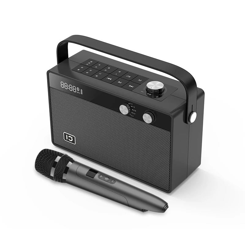 

SHIDU New T6 30W Hifi Sound Portable Speaker with Wireless Karaoke Microphone