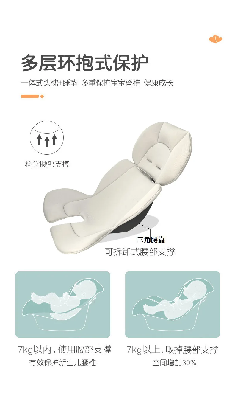 Детская корзина-люлька Babyfond, портативное автокресло для новорожденных, безопасная переноска для путешествий на природе (art.: 3920dc9b78108) - 3920dc9b78108