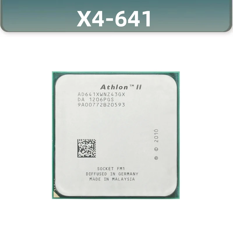 

4-ядерный процессор Athlon II X4 641 2,8 ГГц AD641XWNZ43GX разъем FM1