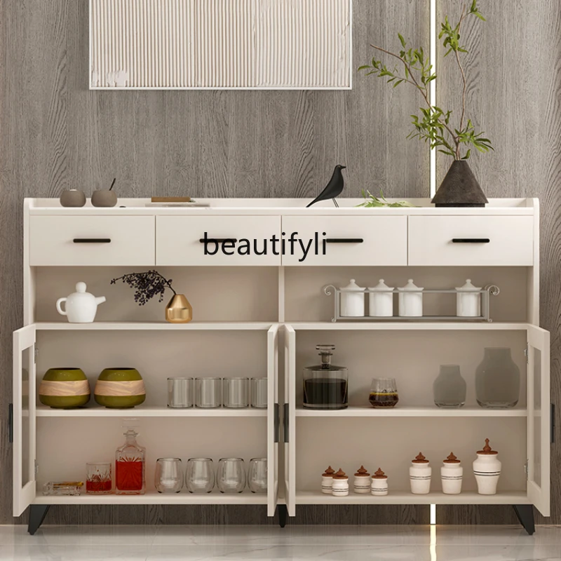 

LBX Sideboard Ultra-Thin 20cm Storage Cupboard Modern Tea Storage Cabinet Wine Cabinet