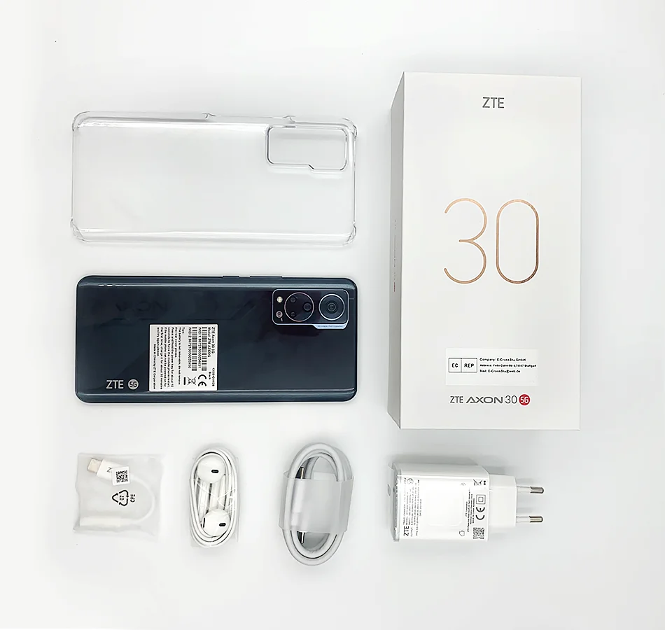 Najtaniej Globalna Wersja ZTE Axon 30 5G Pod Kamerą Ekranową Smartphone 8GB 128GB Snapdragon 870 6.92 ''120Hz Wyświetlacz AMOLED 65W FastCharge