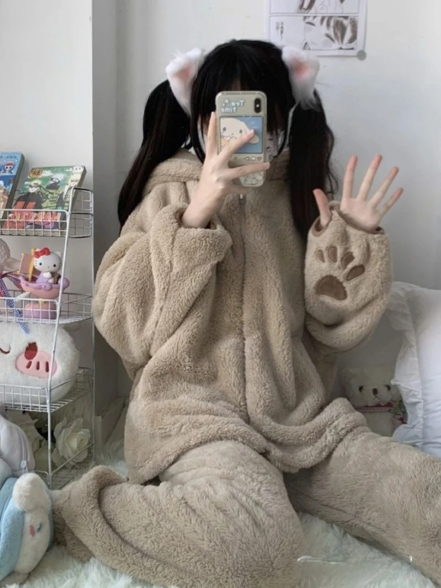 Японские модные пижамы GP женские осенне-зимние новые комплекты домашней одежды