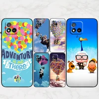 disney up animation phone case for oppo realme v11 x3 x50 q5i gt neo2 c21y c3 9 9i 8 8i 7i 6 5 pro 5g master black soft