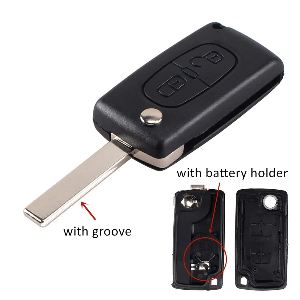 

Автомобильный чехол для дистанционного ключа для Peugeot 207 307 308 407 607 для Citroen C4 C5 C3 Berlingo Xsara HU83/VA2, чехол для брелока Flip envio gratis