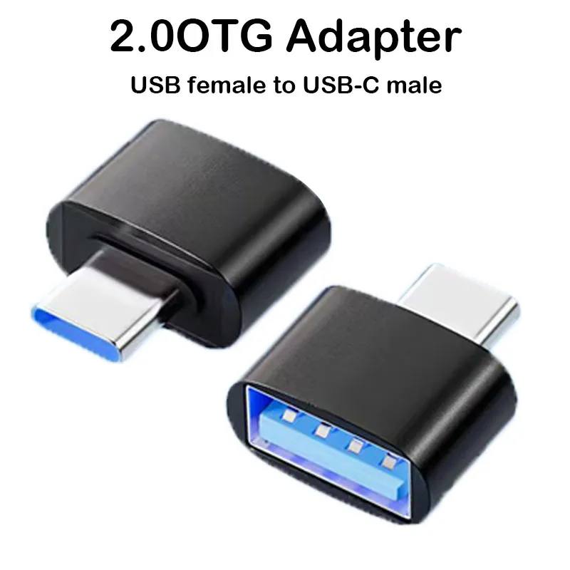 Фото Адаптер USB-USB-C, преобразователь 2.0usb «мама» на «папа» Type-C, подходит для Xiaomi, для iPhone 17/17 Plusreading USB-накопители №1