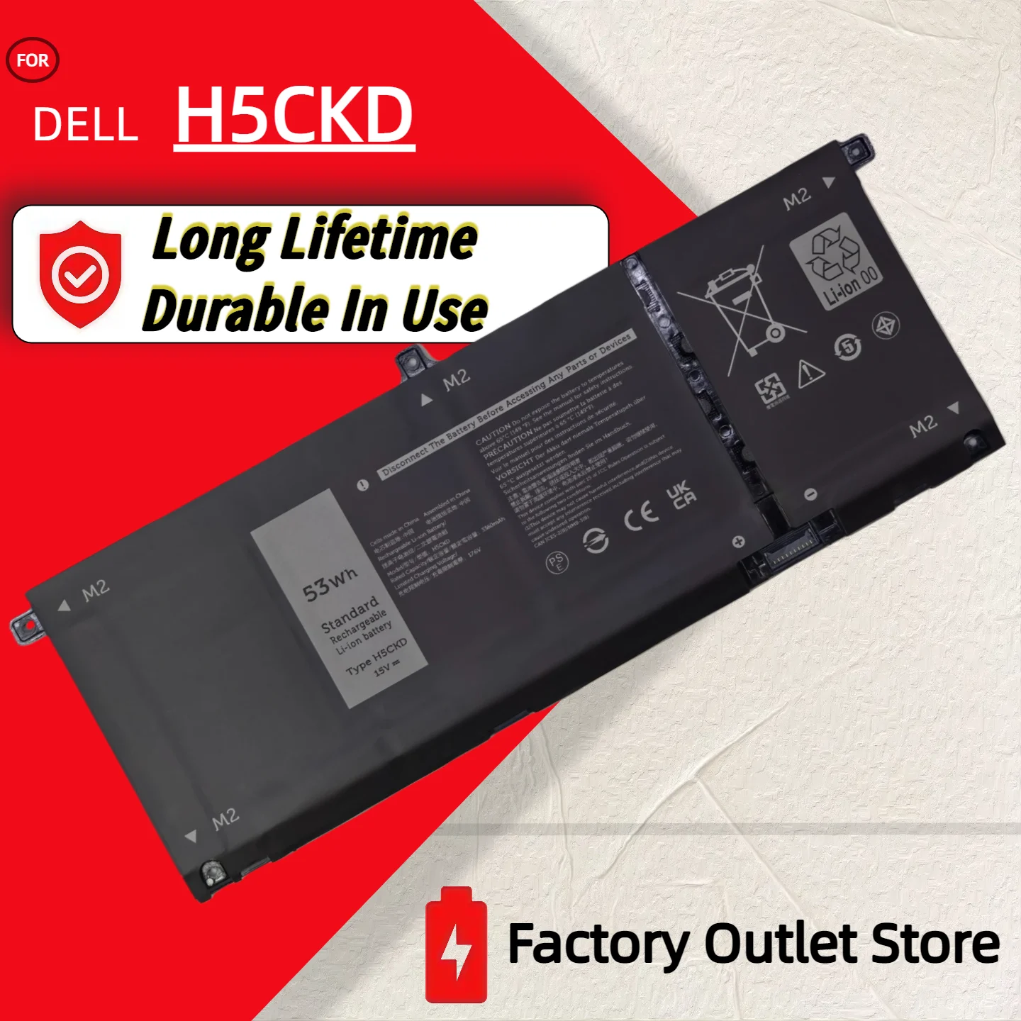 Фото Оптом и в розницу ❗ ❗ ❗   JK6Y6 40 Вт H5CKD 53 Вт для Dell Latitude 3410 3510 Vostro 14 5402 5501 5502 Inspiron 5300 5301 9077G №2