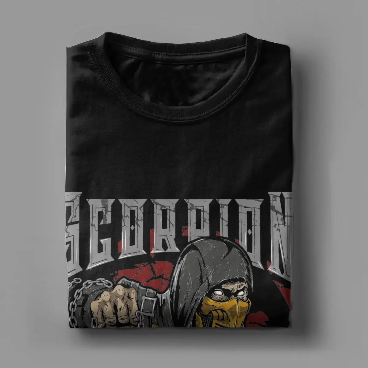 Мужская футболка с коротким рукавом 100% хлопок принтом скорпиона