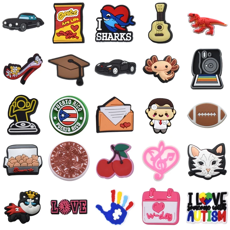 

Packs Set Jeans Men Kids Shoes Accessories Shoe Charms Wholesale Bulk Girl Decorations for Crocs Women Charm Gifts Boy Para Pins