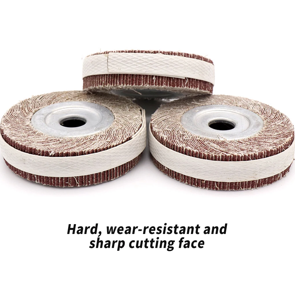 

Flap Wheels Impeller Sandpaper Wheel Round Metal Rotary Buffing Supplies